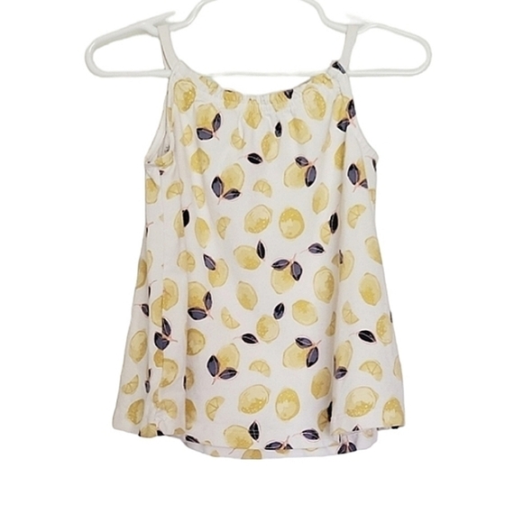 K1189 * Tommy Bahama Girls Lemon Tank White Yellow Size 24M - Picture 3 of 7